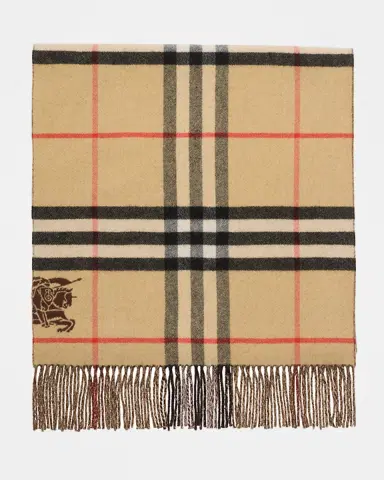 Burberry Wide Reversible Check Cashmere Scarf | Thumbnail 3 Burberry Wide Reversible Check Cashmere Scarf | Thumbnail 3