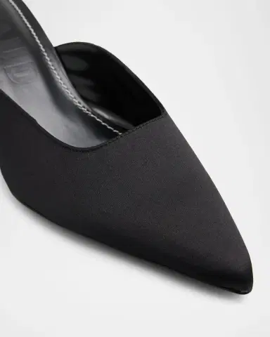 STAUD Sebastian Satin Kitten-Heel Mules | Thumbnail 4 STAUD Sebastian Satin Kitten-Heel Mules | Thumbnail 4
