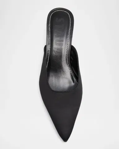 STAUD Sebastian Satin Kitten-Heel Mules | Thumbnail 5 STAUD Sebastian Satin Kitten-Heel Mules | Thumbnail 5