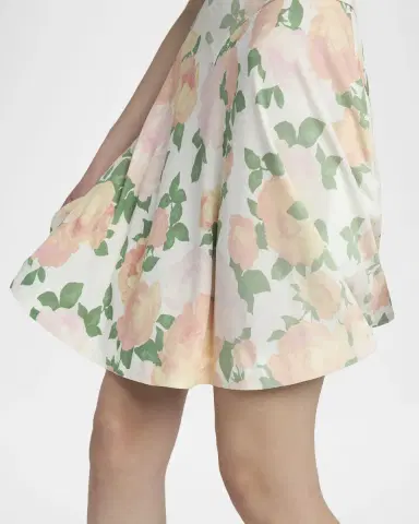 Stella McCartney Flower-Print Cap-Sleeve Mini Dress | Thumbnail 4 Stella McCartney Flower-Print Cap-Sleeve Mini Dress | Thumbnail 4