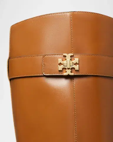 Tory Burch Turnlock Leather Knee-High Riding Boots | Thumbnail 2 Tory Burch Turnlock Leather Knee-High Riding Boots | Thumbnail 2