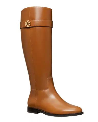 Tory Burch Turnlock Leather Knee-High Riding Boots | Thumbnail 1 Tory Burch Turnlock Leather Knee-High Riding Boots | Thumbnail 1