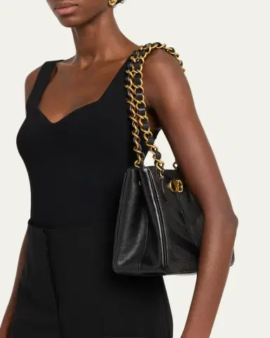 Valentino Garavani Laseine Small Nappa Leather Shopping Bag | Thumbnail 2 Valentino Garavani Laseine Small Nappa Leather Shopping Bag | Thumbnail 2