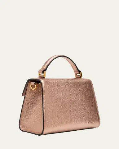 Valentino Garavani VSLING Mini Laminated Leather Top-Handle Bag | Thumbnail 3 Valentino Garavani VSLING Mini Laminated Leather Top-Handle Bag | Thumbnail 3