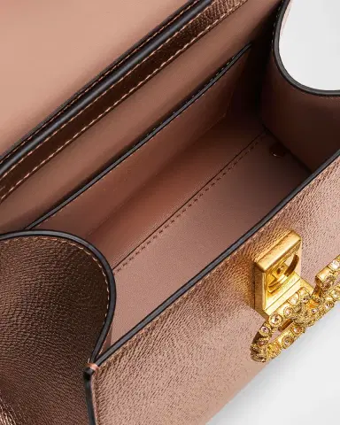 Valentino Garavani VSLING Mini Laminated Leather Top-Handle Bag | Thumbnail 8 Valentino Garavani VSLING Mini Laminated Leather Top-Handle Bag | Thumbnail 8