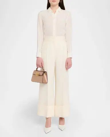 Valentino Garavani VSLING Mini Laminated Leather Top-Handle Bag | Thumbnail 9 Valentino Garavani VSLING Mini Laminated Leather Top-Handle Bag | Thumbnail 9