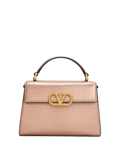 Valentino Garavani VSLING Mini Laminated Leather Top-Handle Bag | Thumbnail 1 Valentino Garavani VSLING Mini Laminated Leather Top-Handle Bag | Thumbnail 1