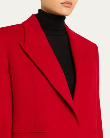 Givenchy Single-Breasted Mid-Length Wool Coat | Thumbnail 5 Givenchy Single-Breasted Mid-Length Wool Coat | Thumbnail 5