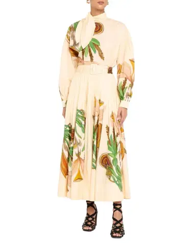 Ulla Johnson Pastel Long-Sleeve Tie-Neck Blouse | Thumbnail 1 Ulla Johnson Pastel Long-Sleeve Tie-Neck Blouse | Thumbnail 1