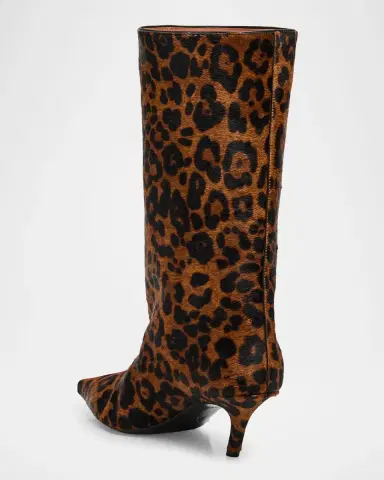 Amina Muaddi 60mm Fiona Leopard-Printed Calf Hair Boots | Thumbnail 3 Amina Muaddi 60mm Fiona Leopard-Printed Calf Hair Boots | Thumbnail 3