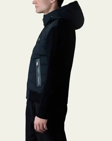 Mackage Men's Andrew-Z Mixed Media Light Down Jacket | Thumbnail 4 Mackage Men's Andrew-Z Mixed Media Light Down Jacket | Thumbnail 4
