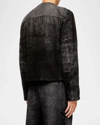 Diesel Men's Denim Cropped Jacket | Thumbnail 2 Diesel Men's Denim Cropped Jacket | Thumbnail 2