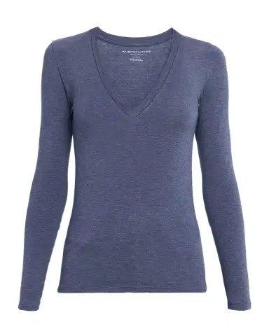 Majestic Filatures Soft Touch Long-Sleeve V-Neck T-Shirt | Thumbnail 1 Majestic Filatures Soft Touch Long-Sleeve V-Neck T-Shirt | Thumbnail 1