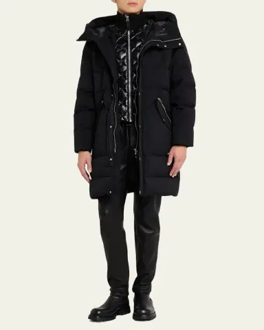 Mackage Men's Werner-Z Quilted Down Parka with Removable Bib | Thumbnail 2 Mackage Men's Werner-Z Quilted Down Parka with Removable Bib | Thumbnail 2