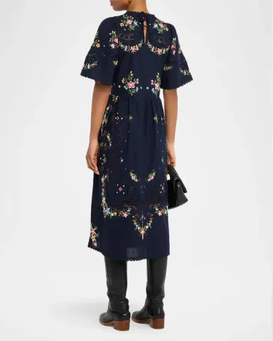 Sea Edwina Embroidered Midi Dress | Thumbnail 2 Sea Edwina Embroidered Midi Dress | Thumbnail 2