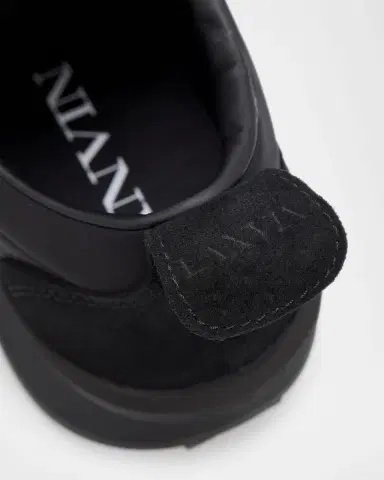 Lanvin Men's Nylon & Suede Low-Top Sneakers | Thumbnail 4 Lanvin Men's Nylon & Suede Low-Top Sneakers | Thumbnail 4