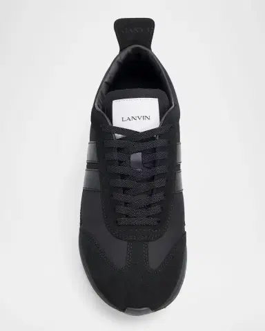 Lanvin Men's Nylon & Suede Low-Top Sneakers | Thumbnail 5 Lanvin Men's Nylon & Suede Low-Top Sneakers | Thumbnail 5