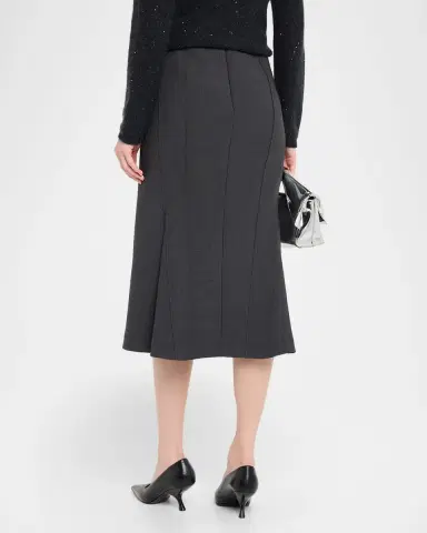Fabiana Filippi Seamed A-Line Midi Skirt | Thumbnail 2 Fabiana Filippi Seamed A-Line Midi Skirt | Thumbnail 2