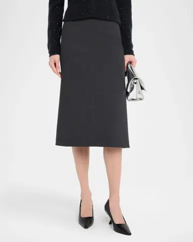 Fabiana Filippi Seamed A-Line Midi Skirt | Thumbnail 3 Fabiana Filippi Seamed A-Line Midi Skirt | Thumbnail 3