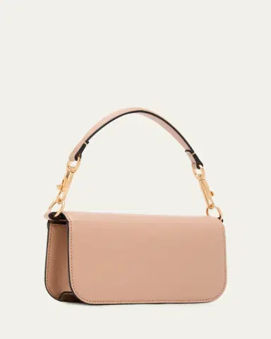 Valentino Garavani Loco Small Leather Top-Handle Bag with Jewel VLogo | Thumbnail 3 Valentino Garavani Loco Small Leather Top-Handle Bag with Jewel VLogo | Thumbnail 3