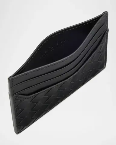 Bottega Veneta Men 's Intrecciato Piccolo Leather Card Holder | Thumbnail 3 Bottega Veneta Men 's Intrecciato Piccolo Leather Card Holder | Thumbnail 3