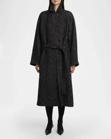 THE ROW Macaria Belted Wool Oversized Coat | Thumbnail 6 THE ROW Macaria Belted Wool Oversized Coat | Thumbnail 6
