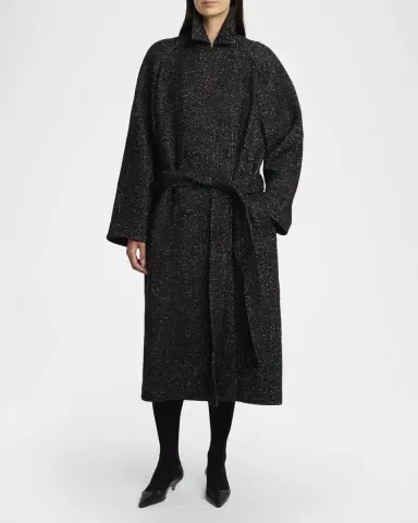 THE ROW Macaria Belted Wool Oversized Coat | Thumbnail 8 THE ROW Macaria Belted Wool Oversized Coat | Thumbnail 8