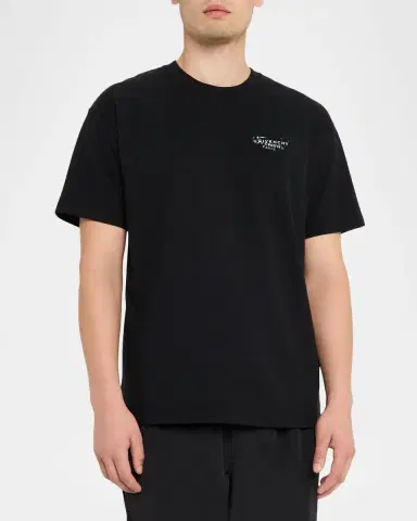 Givenchy Men's Cotton Logo tamp Print T-Shirt | Thumbnail 3 Givenchy Men's Cotton Logo tamp Print T-Shirt | Thumbnail 3