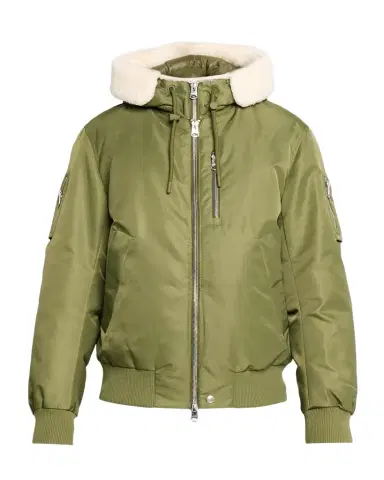 Mackage Men 's August Bomber Jacket with Shearling-Trimmed Hood | Thumbnail 1 Mackage Men 's August Bomber Jacket with Shearling-Trimmed Hood | Thumbnail 1