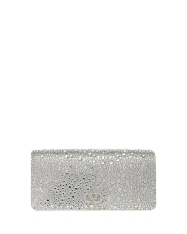 Valentino Garavani Crystal VLogo Clutch Bag | Thumbnail 1 Valentino Garavani Crystal VLogo Clutch Bag | Thumbnail 1