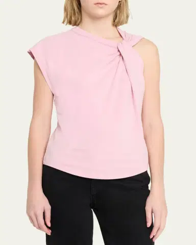 Isabel Marant Nayda Twisted Sleeveless T-Shirt | Thumbnail 4 Isabel Marant Nayda Twisted Sleeveless T-Shirt | Thumbnail 4