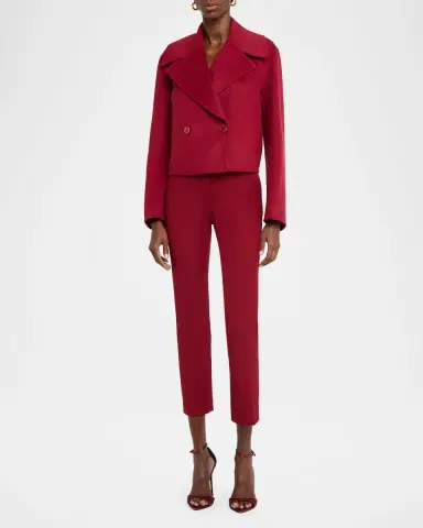 Joseph Coleman Cropped Slim Gabardine Pants | Thumbnail 2 Joseph Coleman Cropped Slim Gabardine Pants | Thumbnail 2