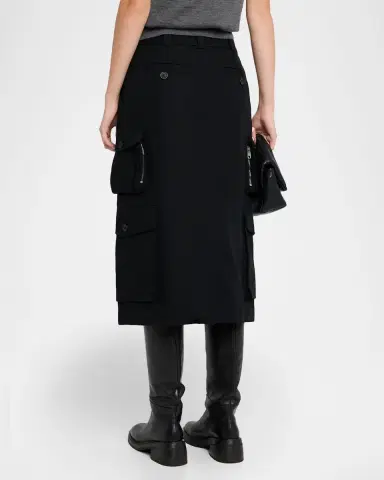Dolce & Gabbana Drawstring Cotton Midi Cargo Skirt | Thumbnail 2 Dolce & Gabbana Drawstring Cotton Midi Cargo Skirt | Thumbnail 2