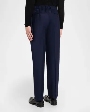 Givenchy Men's Relaxed Wool-Blend Trousers | Thumbnail 2 Givenchy Men's Relaxed Wool-Blend Trousers | Thumbnail 2