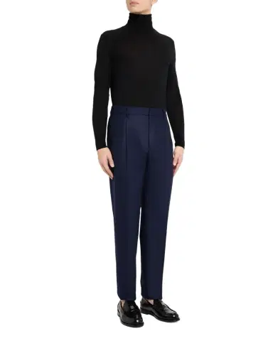 Givenchy Men's Relaxed Wool-Blend Trousers | Thumbnail 1 Givenchy Men's Relaxed Wool-Blend Trousers | Thumbnail 1