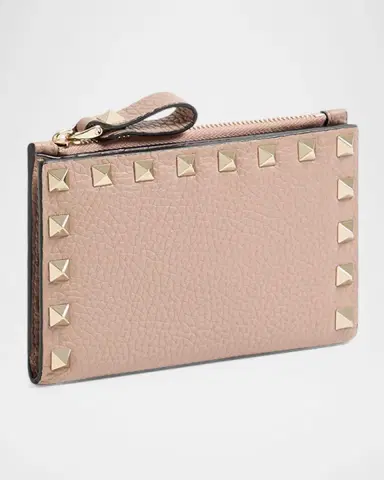 Valentino Garavani Rockstud Leather Card Holder/Coin Purse | Thumbnail 7 Valentino Garavani Rockstud Leather Card Holder/Coin Purse | Thumbnail 7