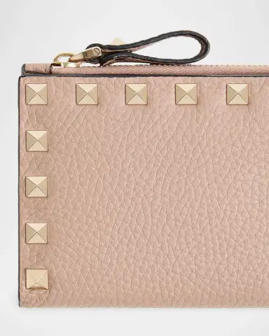 Valentino Garavani Rockstud Leather Card Holder/Coin Purse | Thumbnail 8 Valentino Garavani Rockstud Leather Card Holder/Coin Purse | Thumbnail 8