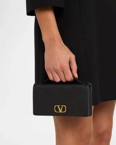 Valentino Garavani VLOGO Calfskin Leather Wallet on Chain | Thumbnail 2 Valentino Garavani VLOGO Calfskin Leather Wallet on Chain | Thumbnail 2