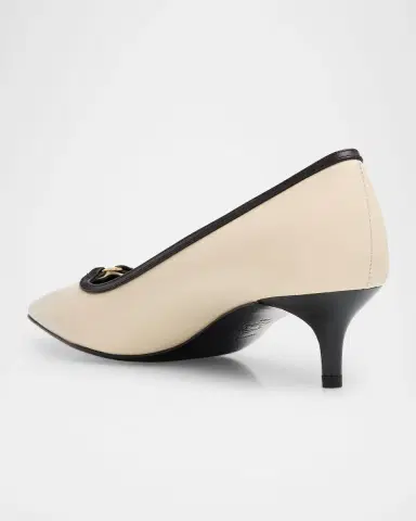 Tory Burch 4mm Double T Leather Buckle Pumps | Thumbnail 3 Tory Burch 4mm Double T Leather Buckle Pumps | Thumbnail 3