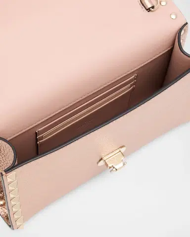 Valentino Garavani Rockstud Metallic Calfskin Leather Mini Clutch Bag | Thumbnail 2 Valentino Garavani Rockstud Metallic Calfskin Leather Mini Clutch Bag | Thumbnail 2