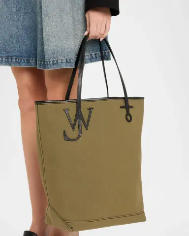 JW Anderson Anchor Tall Cotton Canvas Tote Bag | Thumbnail 1 JW Anderson Anchor Tall Cotton Canvas Tote Bag | Thumbnail 1