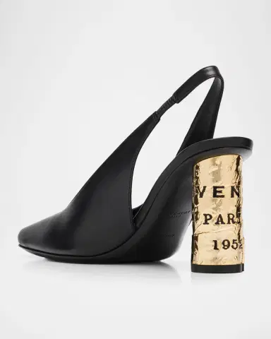 Givenchy Tape 65 Leather Slingback Pumps | Thumbnail 3 Givenchy Tape 65 Leather Slingback Pumps | Thumbnail 3