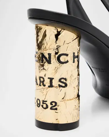 Givenchy Tape 65 Leather Slingback Pumps | Thumbnail 4 Givenchy Tape 65 Leather Slingback Pumps | Thumbnail 4