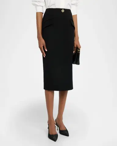 Givenchy Midi Tailored Pencil Skirt | Thumbnail 3 Givenchy Midi Tailored Pencil Skirt | Thumbnail 3