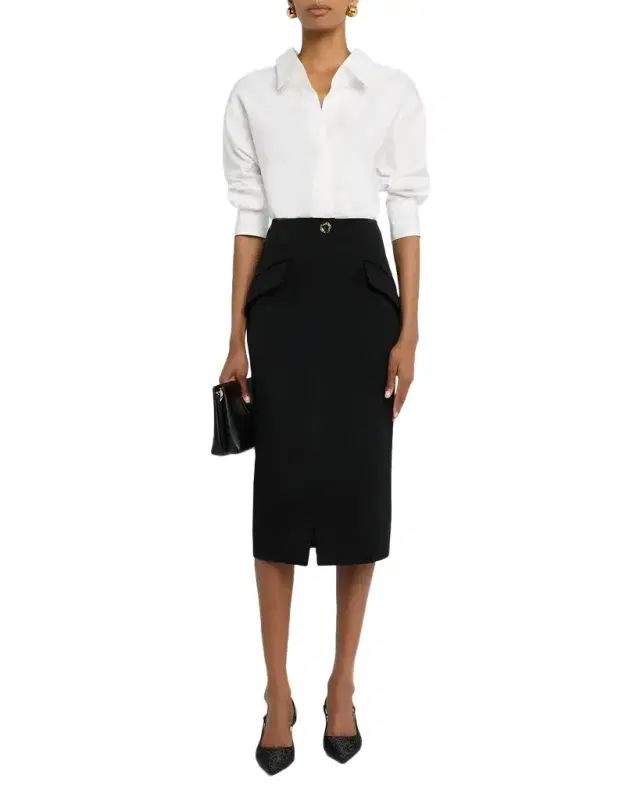 Midi Tailored Pencil Skirt Midi Tailored Pencil Skirt