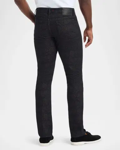 Robert Graham Men's Jaren Straight Paisley Print Jeans | Thumbnail 3 Robert Graham Men's Jaren Straight Paisley Print Jeans | Thumbnail 3