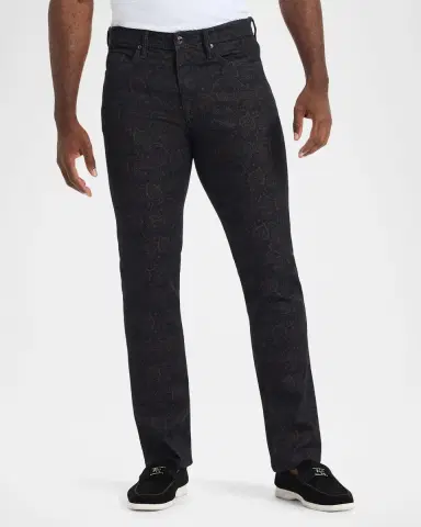 Robert Graham Men's Jaren Straight Paisley Print Jeans | Thumbnail 4 Robert Graham Men's Jaren Straight Paisley Print Jeans | Thumbnail 4