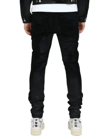 PURPLE Men 's Skinny Flock Dipped Jeans | Thumbnail 1 PURPLE Men 's Skinny Flock Dipped Jeans | Thumbnail 1