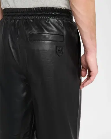 AVIREX Men's Nappa Leather Track Pants | Thumbnail 4 AVIREX Men's Nappa Leather Track Pants | Thumbnail 4