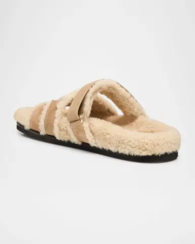 Tory Burch Ines Shearling Sport Slide Sandals | Thumbnail 3 Tory Burch Ines Shearling Sport Slide Sandals | Thumbnail 3